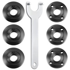 Angle Grinder Flange Lock Nut and Wrench Set 7PCS 5/8-11 Premium Metal