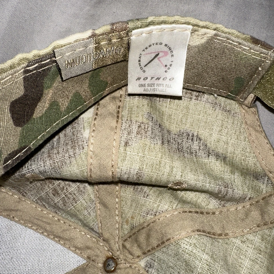 Lote de 3 chapéus de camuflagem 2 adultos 1 criança boné ajustável Strapback camuflado Rothco - Imagem 4 de 4
