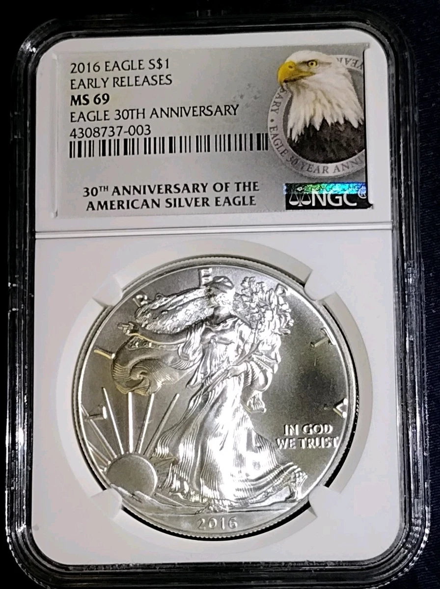 American Eagle MS 69 Graded 2016 Silver Bullion Coins for sale | eBay
