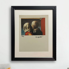 Stampa originale firmata a mano Rene Magritte con certificato di autenticità e +$3.500 USD valutazione