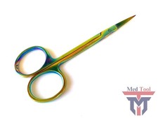 Multi-Purpose Small Scissors 4.5" Unisex, Nails Hair Beard Cuticles, Multi-Color