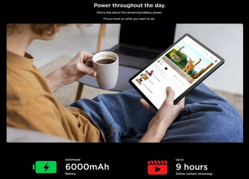TCL TAB10 LTE Gen2 (64GB, 4GB, Wi-Fi + Celular) 10.4" Totalmente Desbloqueado 8196G - Imagen 9 de 9