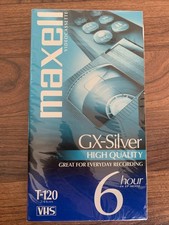 Maxell T-120 VHS GX-Silver 120 High Quality Video Tape Cassette Brand New Sealed