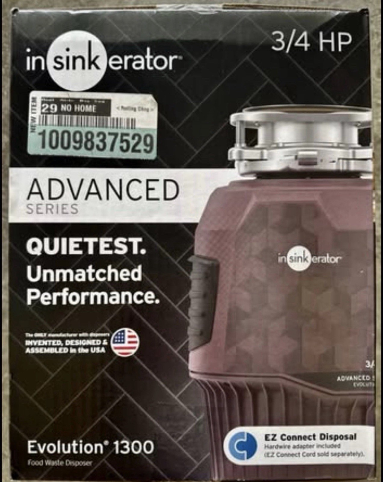 InSinkErator - Evolution 1300 - 3/4 HP Garbage Disposal - **NEW*^