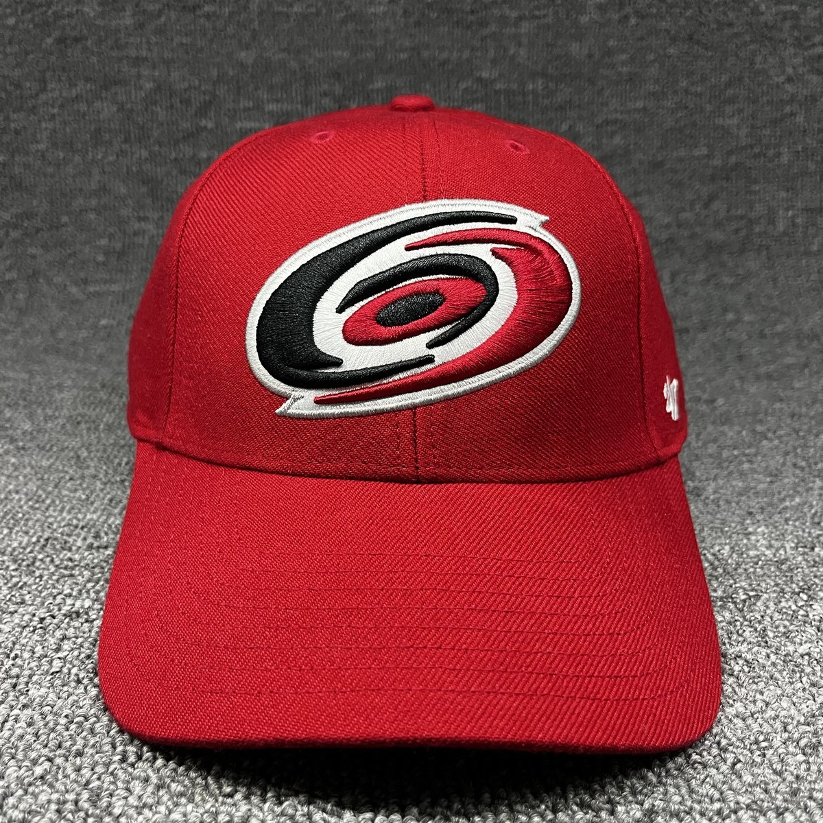 Carolina Hurricanes '47 MVP Red Adjustable Hat NHL Hook-and-Loop Strap Cap