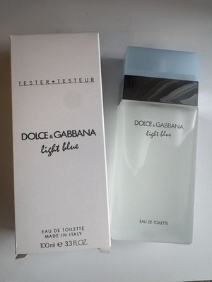 DOLCE & GABBANA LIGHT BLUE FOR WOMEN 3.3 EDT 100ml NEW IN TESTER BOX W CAP