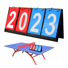 4-Digital Portable Table Top Scoreboard Flipper, Multi Sports Score Flip Scorebo