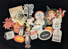 Anna Griffin 21 Pc - MINI HALLOWEEN STICKERS & SENTIMENTS for Cards & Tags (#21)