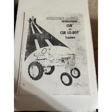 VTG International; Harvester Cub and Cub Lo-Boy Tractor Manuel Book