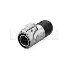 3 Pin Male Quick Connect Waterproof In-Line Power Connector