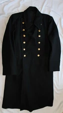 USSR Military Navy Officer Overcoat Original 1960s Pure 100% WOOL  Great #52