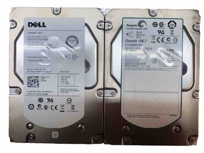 LOT OF 2 | DELL Seagate Cheetah 15K.7 | 450GB 15K SAS 3.5'' HDD | M/N ST3450857SS