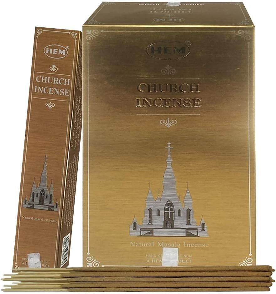 Church Incense Sticks and Stick Holder Bundle Insence Masala 