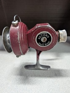 Vintage Thommen Record K-11 Swiss Made Fishing Reel. Left Hand Operation.