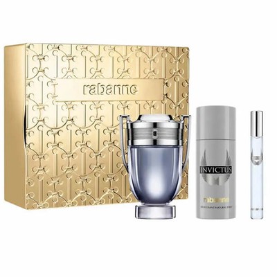 Paco Rabanne Invictus EdT Damen-Geschenkset 100 ml (3-Teilig) Duft NEU OVP