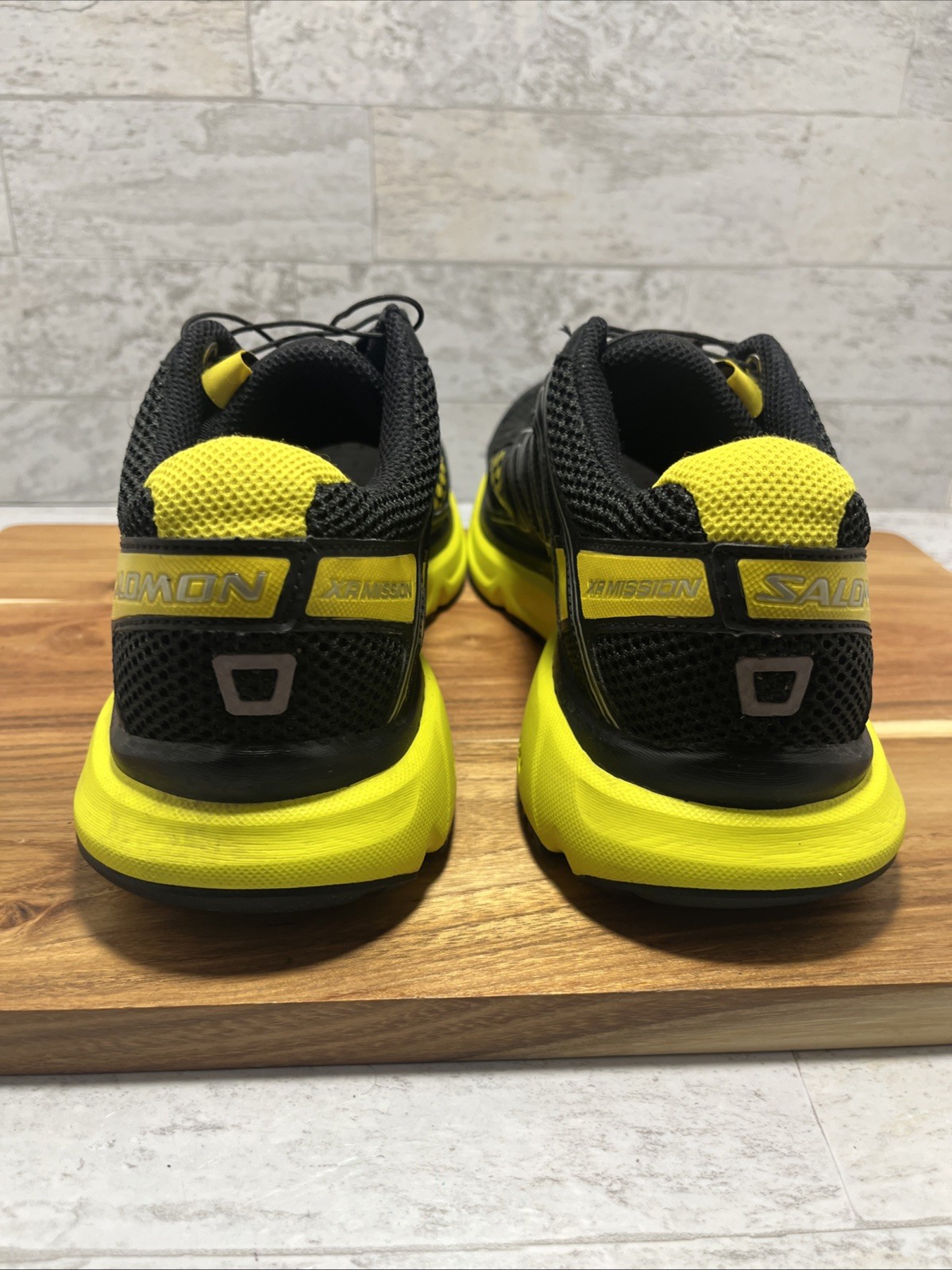 Scarpe da trekking Salomon XR Mission 1 da uomo taglia 10 5 nero giallo come nuove