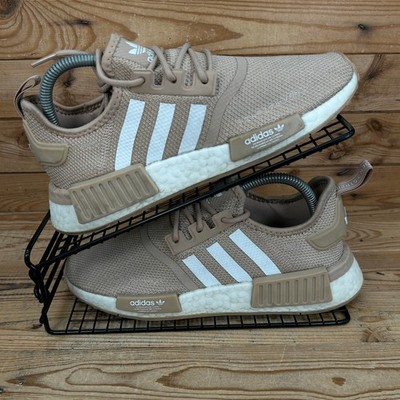 Adidas Turnschuhe Damen Größe UK 6 NMD R1 Sand Weiß Originals Boost Laufschuhe