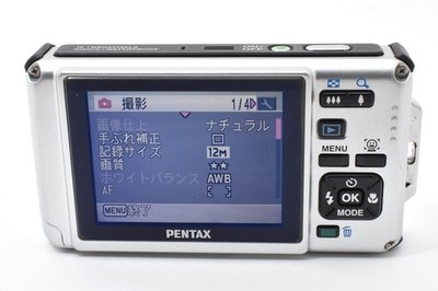 PENTAX Optio W80 Blue Compact Digital Camera Tested Working Seller