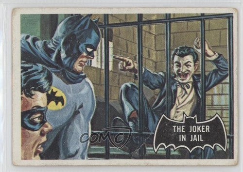 1966 Topps Batman Black Bat #13 The Joker in Jail — Raw