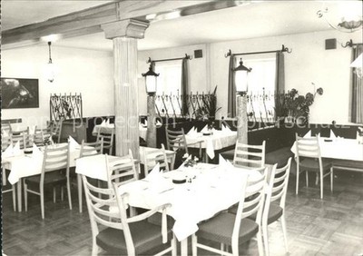Moritzburg Sachsen HO Gaststaette und Hotel Waldschaenke Gruener Saal
