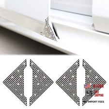 Car Door Corner Edge Guards 4pcs Bling Rhinestone Anti-Scratch Car AB white