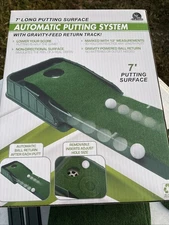 Putting System Auto 7' Long Putting Surface Gravity Feed Track Green Club Champ