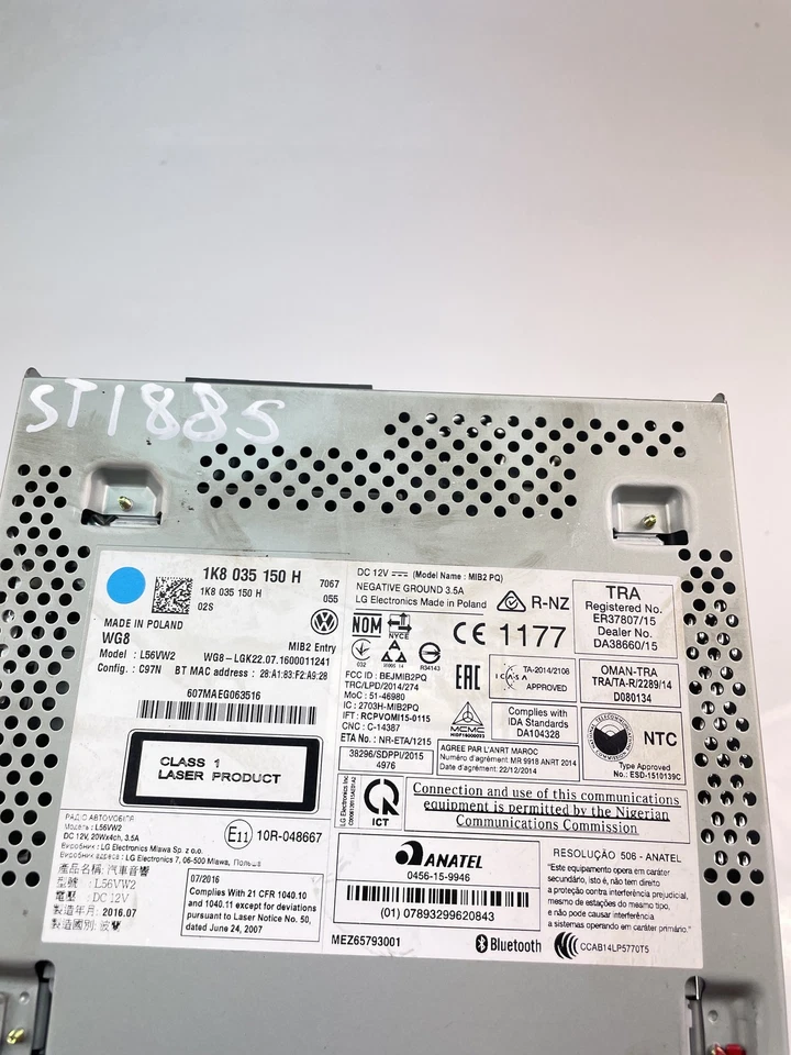 VW PASSAT CC 357 Musik-Player mit GPS 1K8035150H 28435809 - Bild 2 von 4