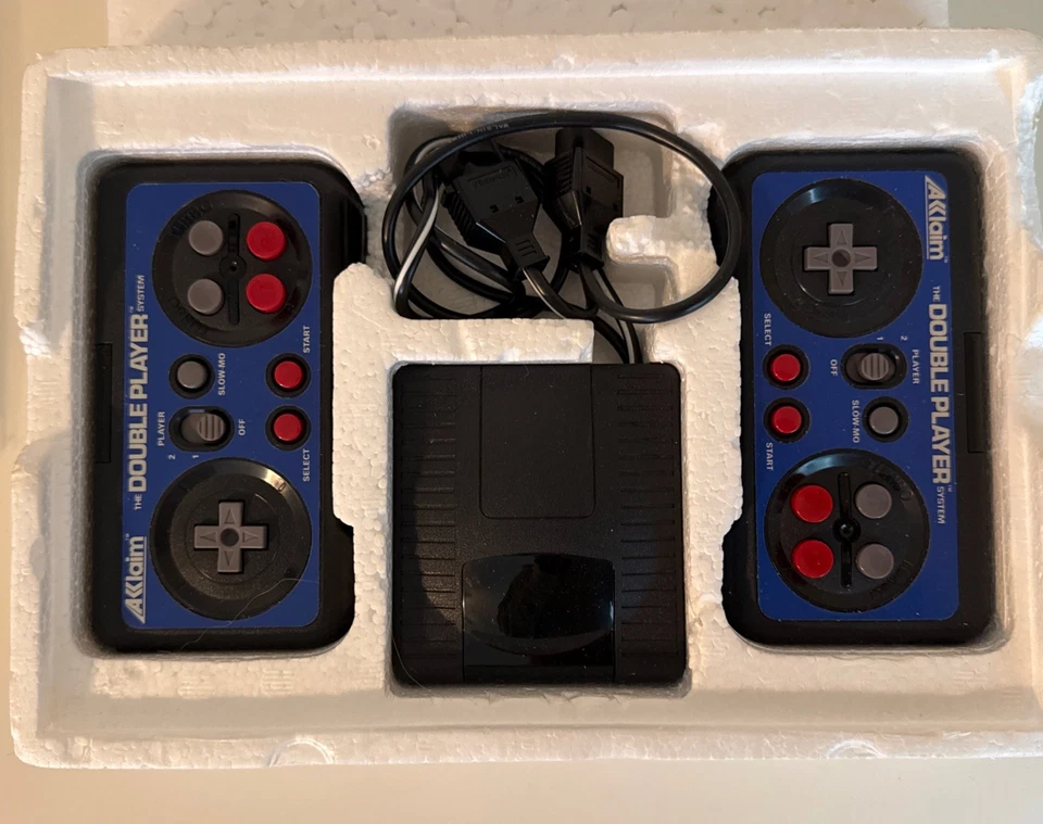 Acclaim 1988 Nintendo NES Double Player Wireless Controllers Complete Set - Image 2 of 4