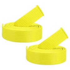 Taekwondo Farbige Gürtel für Ranglisten, 2er Pack 1,6"x7,9FT Gürtel, Gelb