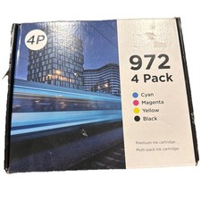4 pack 972X 972XL Ink Set for HP Pagewide Pro 452dn 452dw 477dn 477dw 552dw 972