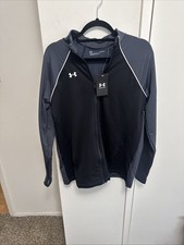 Under Armour Women's Full Zip Jacket Black and Gray NWT Size Large