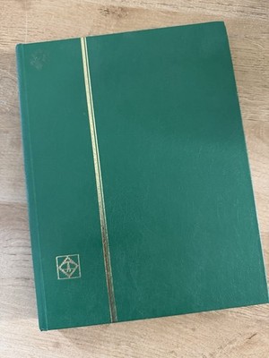 Lighthouse/Leuchtturm Green Leather Binder Album For Stamps