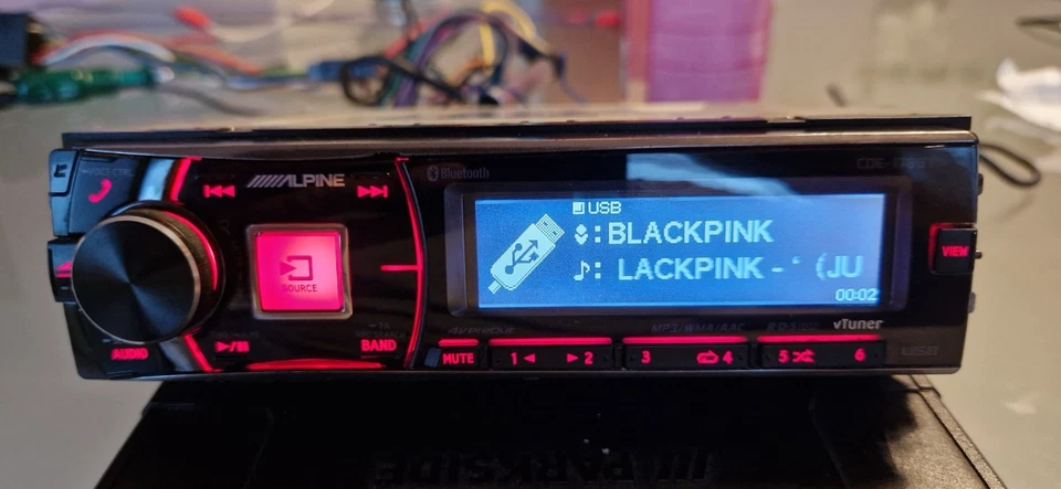 ALPINE CDE-178BT 1-din AUTORADIO CD FM USB BLUETOOTH TOP ZUSTAND EINWANDFREI - Bild 4 von 4