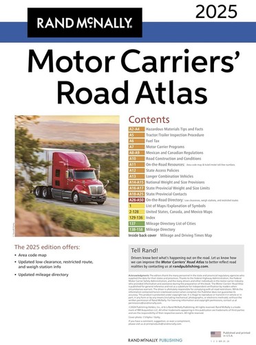 Rand Mcnally 2025 Motor Carriers Road Atlas by Rand McNally (2024, Trade... - Picture 2 of 12