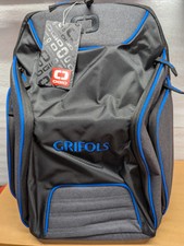 OGIO Hatch Laptop Backpack Heather Gray/Blue 18.5" x 12" x 8" Embroidered Logo