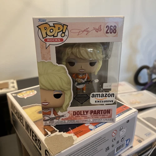 Funko Pop! Rocks: Dolly Parton Diamond Glitter Vinyl Figure Amazon Exclusive