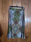 New Direction Petite M Multicolor Geometric Pattern Mid Length Skirt Loose Flowy — photo 6
