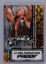 Steve Austin 2025 Leaf Optichrome Baseball 1/1 Pre Production Proof