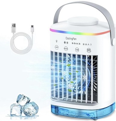 Tragbare Klimaanlage 4-in-1 Mini Luftkühler mit Timer & 700ml Wassertank
