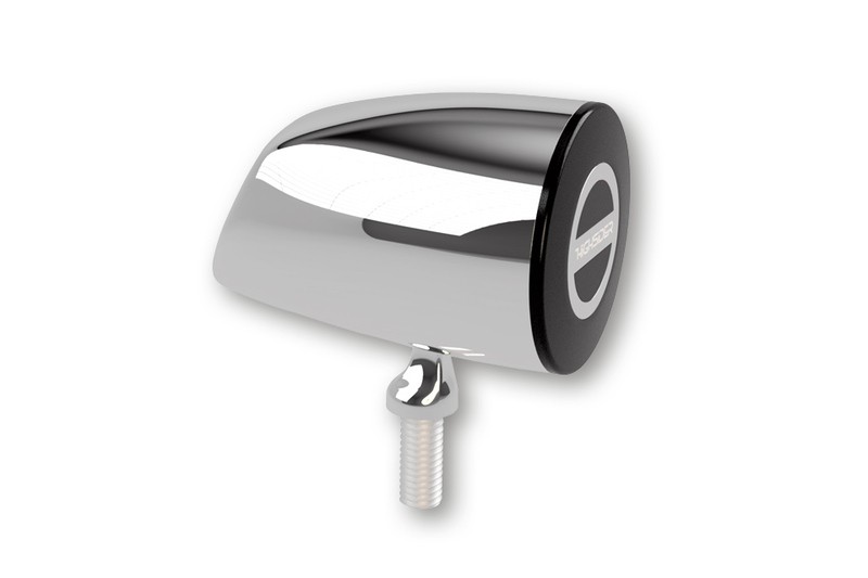 Feu arrière LED HIGHSIDER Rocket Classic chromé pour moto