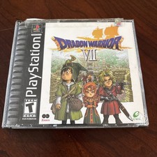 Dragon Warrior vII (7) - Playstation PS1-  2 Disc Set Enix Untested