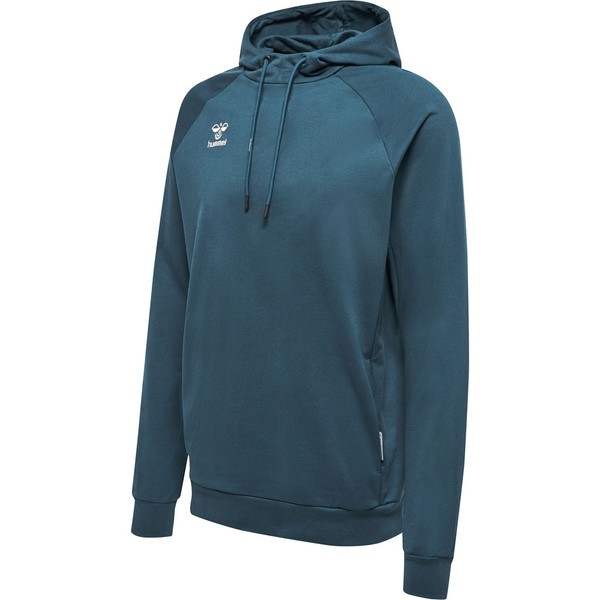 Hummel Hmlmove Grid Cotton Hoodie - Deep Teal /Gr: M-image