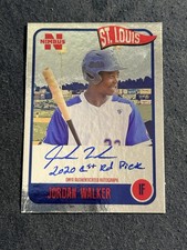 2020 Onyx Vintage Jordan Walker Auto Card Hand Numbered With Message 11/12!