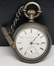 FAPW665 1871 Coin Silver Elgin P/W, Grade 12, Size 18s, 11 Jewels, Not Working.