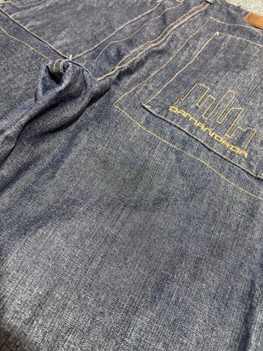 Vintage Y2K Damani Dada Baggy Jeans Mens Size 36 Dark Denim Streetwear Hip Hop - Picture 18 of 23