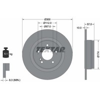 2X Textar 92163303 Bremsscheibe FüR Mercedes Benz C Klasse E S204 W204 C204
