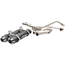 Trinity Racing Exhaust - Black - Dual TR-4112D-BK