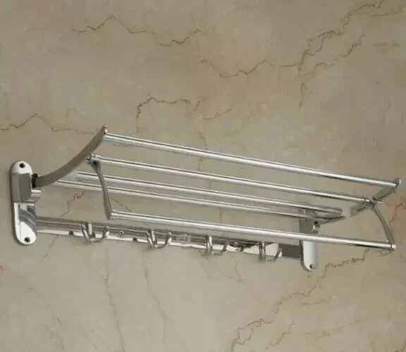 French Towel & Luggage Rack Train - Wall Mounted Rack vintage luxury - Imagem 2 de 4