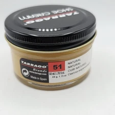 Tarrago Shoe Polish # 51 Natural Cream Leather Protector 1.76 oz. 50ml Boot