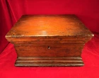 ORIG CIVIL WAR ERA OFFICER'S DARK WOOD CORRESPONDENCE BOX